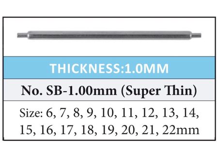 1.0mm Thickness Thin Stainless Steel Spring Bars (Pack of 10) Supply