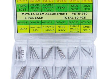 STE-260, Citizen & Miyota Stem Assortment (60 Pieces) Discount